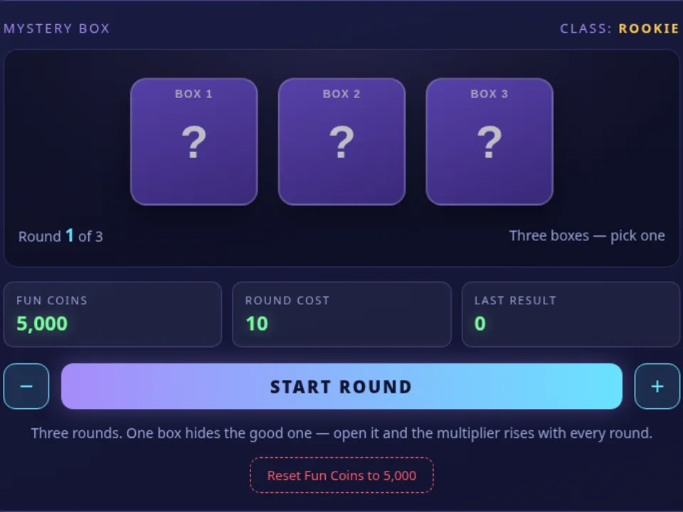 Mystery Box CasinoChamp game preview