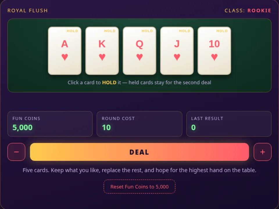 Royal Flush CasinoChamp game preview